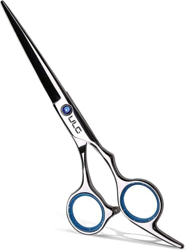 Hair Cutting Scissors, ULG Professional Hair Scissors 6.5 inch Right-Hand Razor Edge Barber Shears Salon Hair Cutting Shears Made of Japanese Stainless Steel, Hand Sharpened Blue