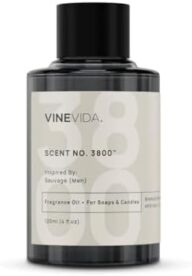 VINEVIDA [120mL] Savage (Men) Fragrance Oil for Candle Making – Natural Candle Oil Scents – Soap Making Essential Oil – Made in USA