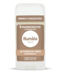 Humble Aluminum-Free Deodorant, Simply Unscented – 1 Pack