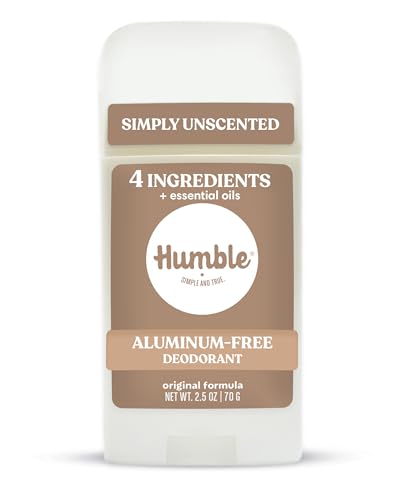 Humble Aluminum-Free Deodorant, Simply Unscented – 1 Pack