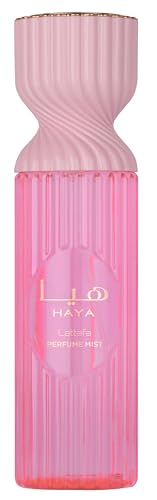 Lattafa Haya Perfume Mist 250ml – Body Spray with Pink Champagne, Pink Berries, Blood Orange, Gardenia, Vanilla Orchid, Praline, Amber & Sandalwood