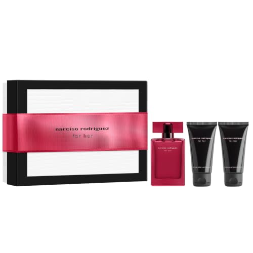 Narciso Rodriguez Intense by Narciso Rodriguez for Women – 3 Pc Gift Set 1.6oz each – EDP Spray, Body Lotion, Shower Gel