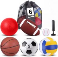 Libima 6 Pcs Multi Sport Ball Set,Recess Equipment