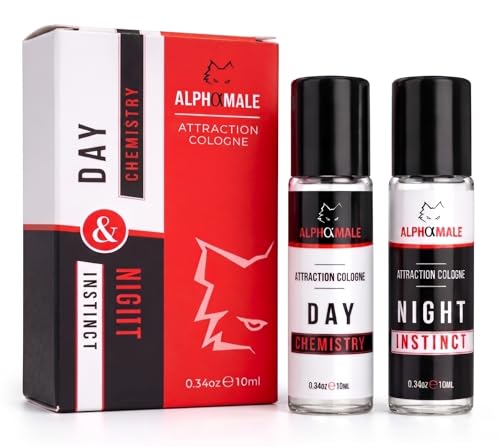 AlphaMale Premium Day and Night Pheromone Infused Cologne for Men 2 Pack