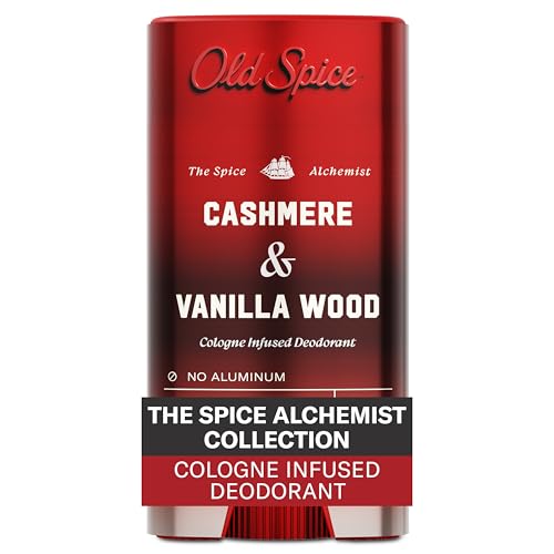 Old Spice Aluminum Free Deodorant for Men, Cashmere & Vanilla Wood, 3 oz