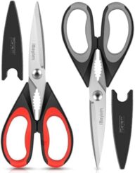iBayam Kitchen Scissors Shears All Purpose Heavy Duty, Protective Sheath