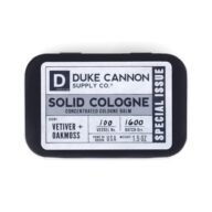 Duke Cannon Supply Co. Solid Cologne for Men Special Issue Vetiver and Oakmoss (Fresh Air, Sandalwood) – Concentrated Balm, Travel-Friendly Tin, 1.5 oz