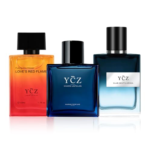 Ycz 3-Pack Men’s Eau de Parfum Gift Set, 1.7 Fl Oz