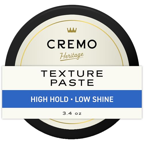 Cremo Texture Paste Hair Styling Products for Men, 3.4 oz