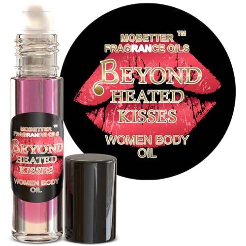 MOBETTER FRAGRANCE OILS Beyond Heated Kisses Perfume Body Oil Roll-On for Women | Long-Lasting Alcohol-Free Scent | Uncut Vanilla & Floral-Inspired Body Oil Perfume | Travel Size Fragrance