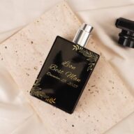 Personalized Engraved Cologne Bottle, Black Glass Bottle