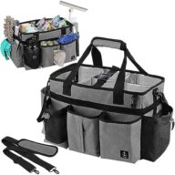 Large Cleaning Caddy Bag Built-in hard plastic sheet Aluminum foil lining