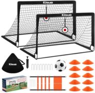 Soccer Goal, Kids Soccer Goals for Backyard Set of 2, Pop Up Soccer Net