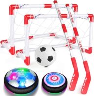 Helsort Hover Soccer Ball Toy Set, Hover Hockey Set for Kids
