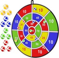 BooTaa 29″ Large Dart Board for Kids, Kids Dart Board with Sticky Balls, Boys Toys, Indoor/Sport Outdoor Fun Party Play Game Toys, Birthday Gifts for 3 4 5 6 7 8 9 10 11 12 Year Old Boys Girls