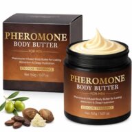 Pheromone Body Butter for Men, Cologned Fragrance Skin Body Cream – with Shea Butter, Cocoa Butter, Coconut Oil (Cologne Intense)