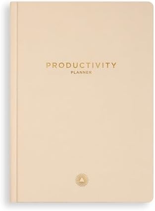 Intelligent Change – 3-Month Productivity Planner, Productivity Tools for Time-Management and Mindfulness, Daily To-Do List, A5 Undated Quarterly Planner, Beige (Beige)