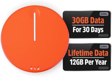 SIMO Solis Hero, 4G Mobile Hotspot, 1GB/Monthly + 30GB Global Data