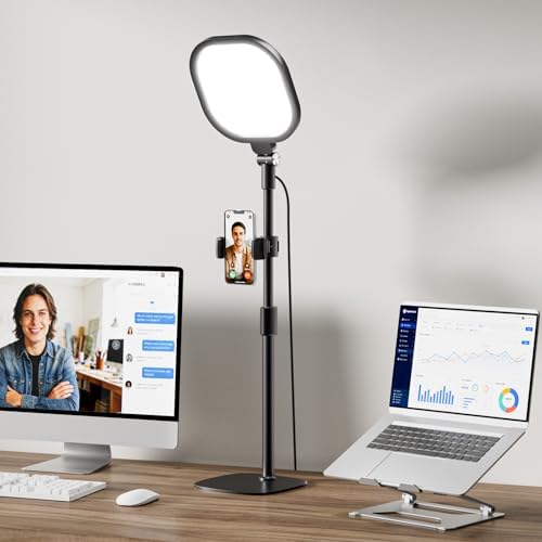 Video Conference Lighting for Zoom with Stand, 30 Modes, CRI>98