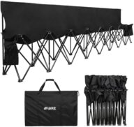 1MORE Folding Bench, Portable Foldable Sideline Bench for Team with Carry Bag