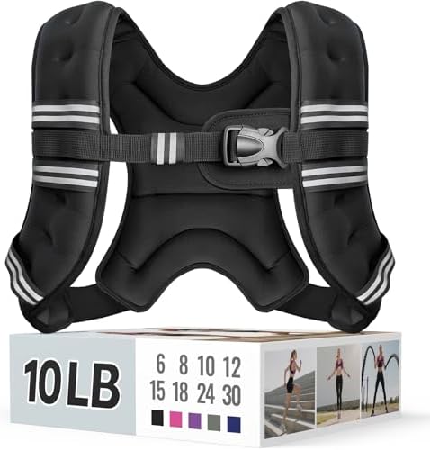 Zeerun Weighted Vest, 6/8/10/12/15/18/20/24/30LB for Men Women