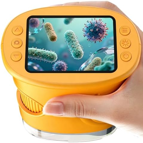 1000X Handheld Digital Microscope for Kids: Pocket Microscope with 2.0″ IPS Screen – STEM Toys Birthday Gifts for Girls Boys Child – Portable Edu Science Kits Toddler Age 3-6 6-12