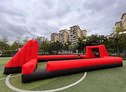 Giant Outdoor Inflatable Soccer Field Inflatable Football & Soccer Pitch Court for School Playground/Family/Team Games