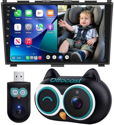 OTTOCAST Baby Car Camera 2026 with Wireless CarPlay Adapter