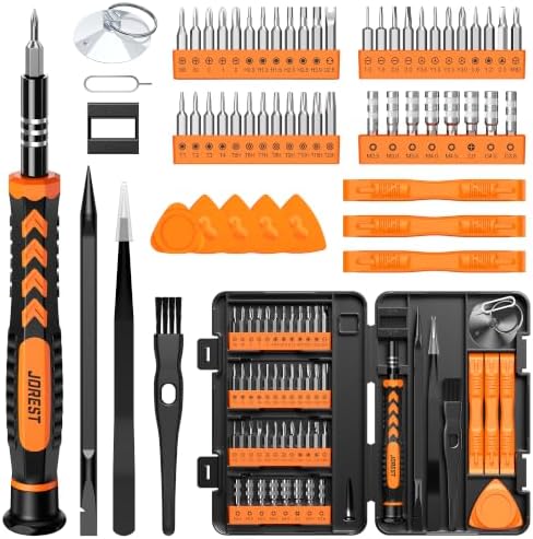 JOREST 59Pcs Small Precision Screwdriver Set with Torx T5 T6, Mini Tool Kit