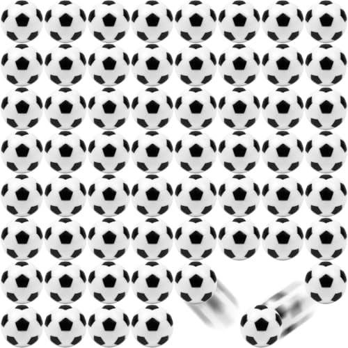 Irrmshr 60 Pcs Bouncing Balls,Soccer Bouncy Balls,High Bouncing Rubber Soccer for Stress Relief, Soccer Party Favors,School Reward,Party Gifts(27mm)