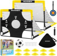 Kid Soccer Goal and Soccer Ball Targets Set – 6×4 / 4X3 ft Soccer Goal