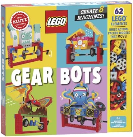 Klutz Lego Gear Bots Science/STEM Activity Kit for 8-12 years