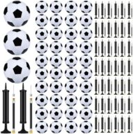 Leyndo Deflated Soccer Balls Size 5 Bulk with Pumps