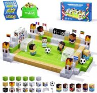 293 PCS Magnetic Blocks Soccer for Kids,STEM Educational Toys | Magnetic Building Cubes for Kids Ages 3+,Strong Magnet Sensory Toy,Travel Storage Bag,Christmas Birthday Gifts for Boys Girls