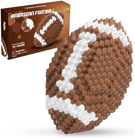 Befun Football Building Blocks Set, 399 Pieces Challenging STEM Building Kit for Adults & Teens 14 15 16, 3D Mini Soccer Model Educational Toy, Stress Relief Desk Decoration for Home & Office