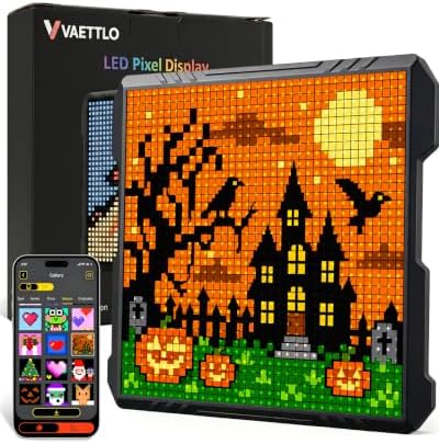 32×32 LED Pixel Art Display, USB Powered Gaming Desk Decor with App